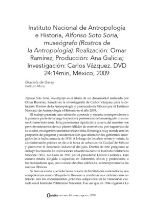 Alfonso Soto Soria, museógrafo (Rostros de la Antropología)