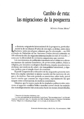 Cambio de ruta: las migraciones de la posguerra