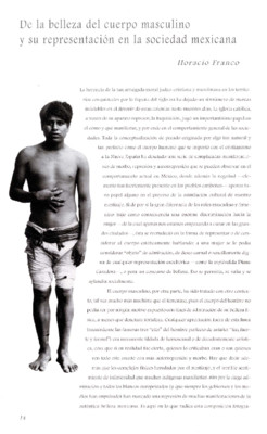 De la belleza del cuerpo masculino y su representación en la sociedad mexicana
