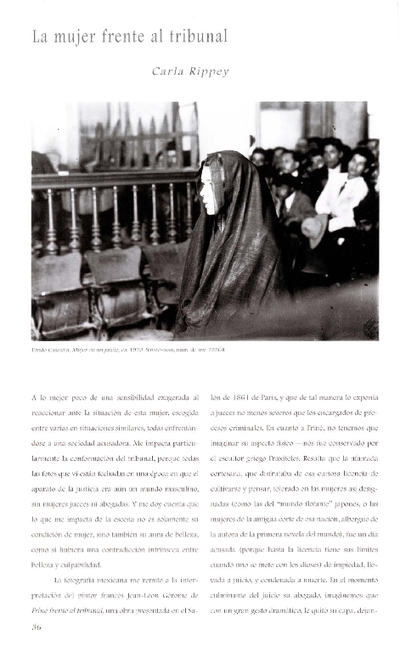 La mujer frente al tribunal