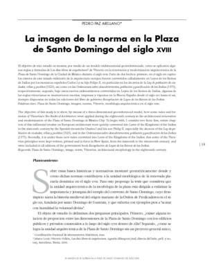 La imagen de la norma en la Plaza de Santo Domingo del siglo XVIII
