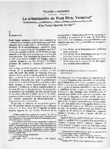 Petróleo y sociedad. La urbanización de Poza Rica, Veracruz