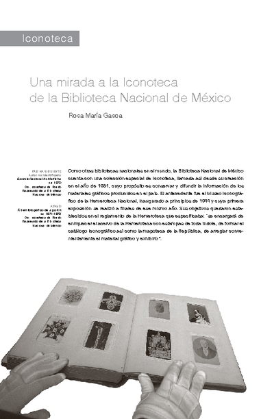 Una mirada a la Iconoteca de la Biblioteca Nacional de México