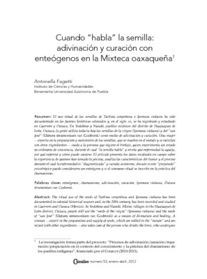Cuando “habla” la semilla: adivinación y curación con enteógenos en la Mixteca oaxaqueña