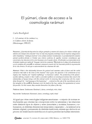 El yúmari, clave de acceso a la cosmología rarámuri
