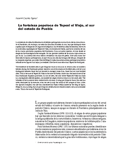 La fortaleza popoloca de Tepexi el Viejo, al sur del estado de Puebla
