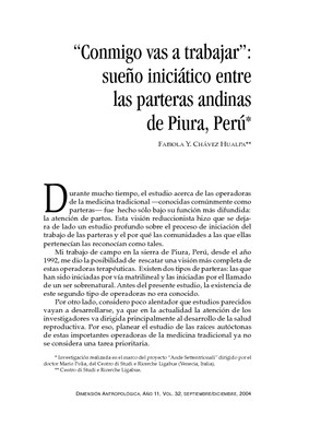 "Conmigo vas a trabajar": sueño iniciático entre las parteras andinas de Piura, Perú