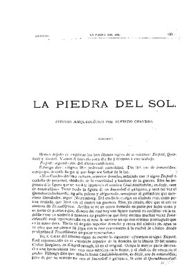 La piedra del sol.