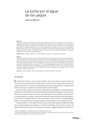 La lucha por el agua de los yaquis