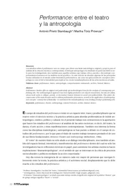 Performance: entre el teatro y la antropología