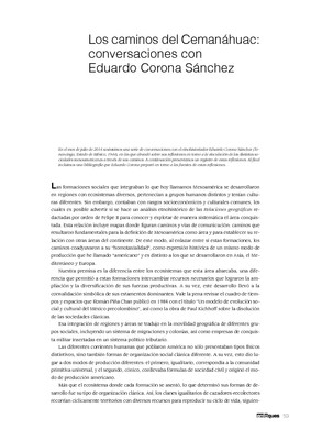 Los caminos del Cemanáhuac: conversaciones con Eduardo Corona Sánchez
