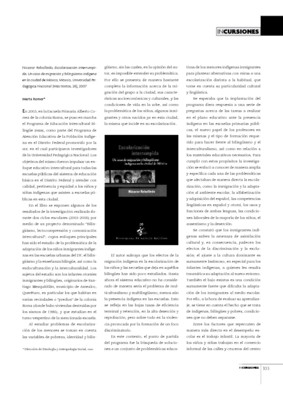 Nicanor Rebolledo, Escolarización interrumpida. Un caso de migración y bilingüismo indígena en la Ciudad de México, México, Universidad Pedagógica Nacional (Más textos, 26), 2007