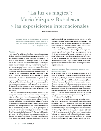 La luz es mágica: Mario Vázquez Rubalcava y las exposiciones internacionales
