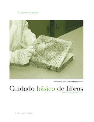 Cuidado básico de libros