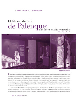 El Museo de Sitio de Palenque: una propuesta interpretativa