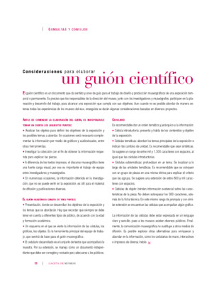 Consideraciones paraelaborar un guión científico