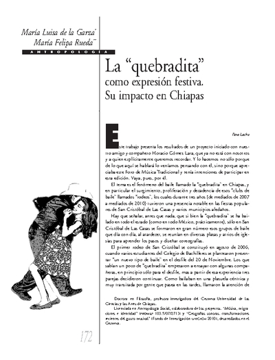 La "quebradita" como expresión festiva. Su impacto en Chiapas