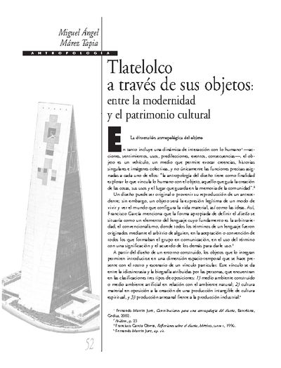 Tlatelolco a través de sus objetos: entre la modernidad y el patrimonio cultural