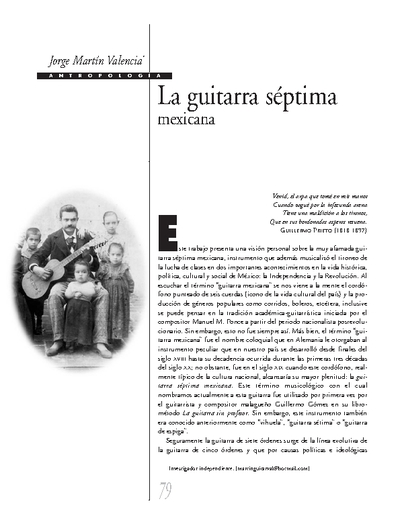 La guitarra séptima mexicana