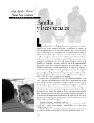 Familia y lazos sociales