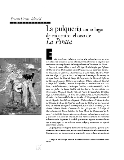 La pulquería como lugar de encuentro: el caso de la Pirata