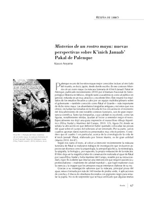 Misterios de un rostro maya: nuevas perspectivas sobre K’inich Janaab’ Pakal de Palenque