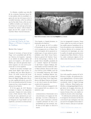 Exposición temporal La toma del Fuerte de San Diego y el Primer Congreso de Anáhuac