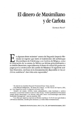 El dinero de Maximiliano y de Carlota