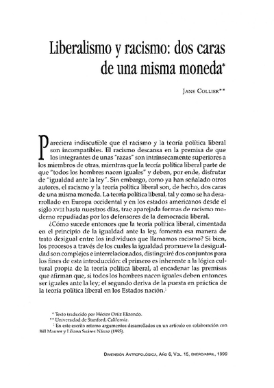 Liberalismos y racismo: dos caras de una misma moneda
