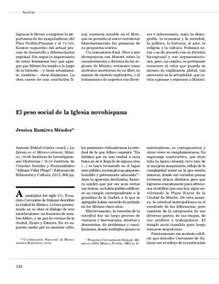 El peso social de la Iglesia novohispana