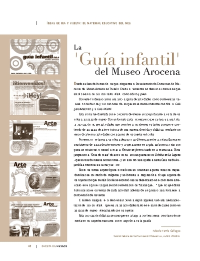 La "Guía infantil" del Museo Arocena