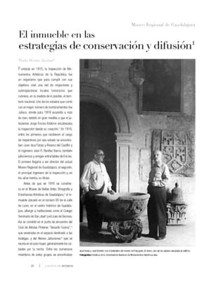 El inmueble en las estrategias de conservación y difusión