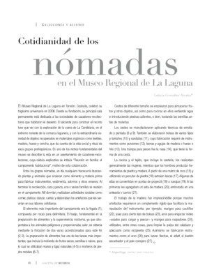 Cotidianidad de los nómadas en el Museo Regional de La Laguna