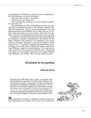 El destino de los pueblos