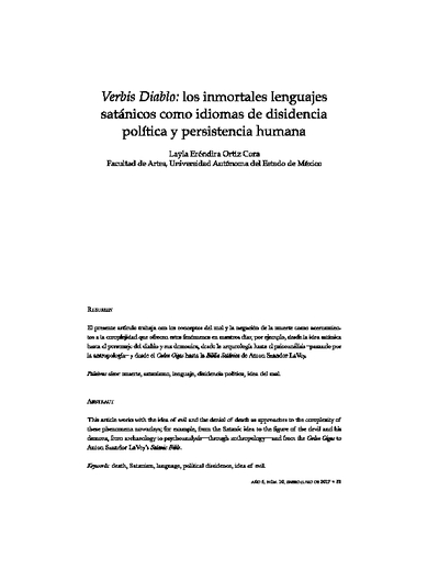 Verbis Diablo, los inmortales lenguajes satánicos como idiomas de disidencia política y persistencia humana