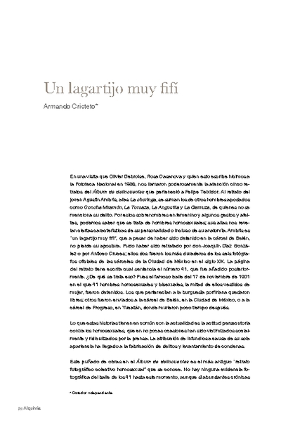 Un lagartijo muy fifí