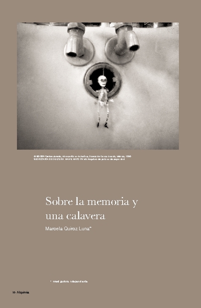 Sobre la memoria y una calavera