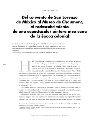 Del convento de San Lorenzo de México al Museo de Chaumont, el redescubrimiento de una espectacular pintura mexicana de la época colonial