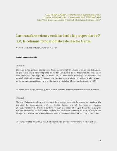 Las transformaciones sociales desde la perspectiva de F 2.8, la columna fotoperiodística de Héctor García