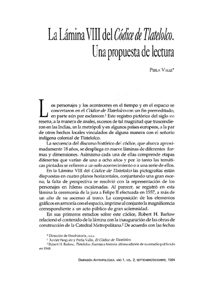 La Lámina VIII del Códice de Tlatelolco. Una propuesta de lectura