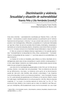 Discriminación y violencia. Sexualidad y situación de vulnerabilidad