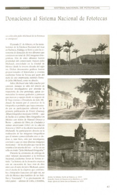 Donaciones al Sistema Nacional de Fototecas