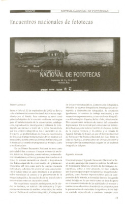 Encuentros nacionales de fototecas