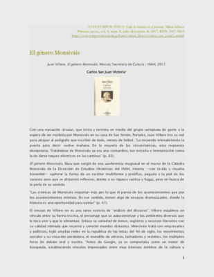 El género Monsiváis