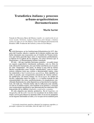 Tratadística italiana y procesos urbano-arquitectónicos iberoamericanos
