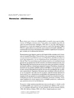 Herencias chichimecas