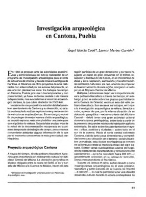 Investigación arqueológica en Cantona, Puebla