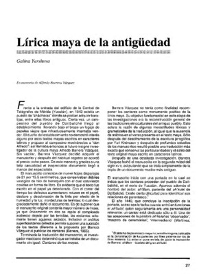 Lírica maya de la antiguedad