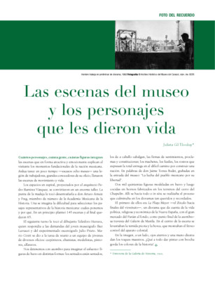 Las escenas del museo y los personajes que les dieron vida