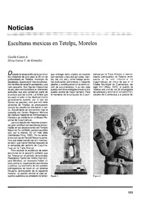 Esculturas mexicas en Tetelpa, Morelos